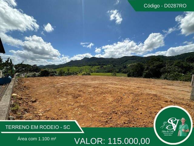 #D0287RO - Área para Venda em Rodeio - SC - 1