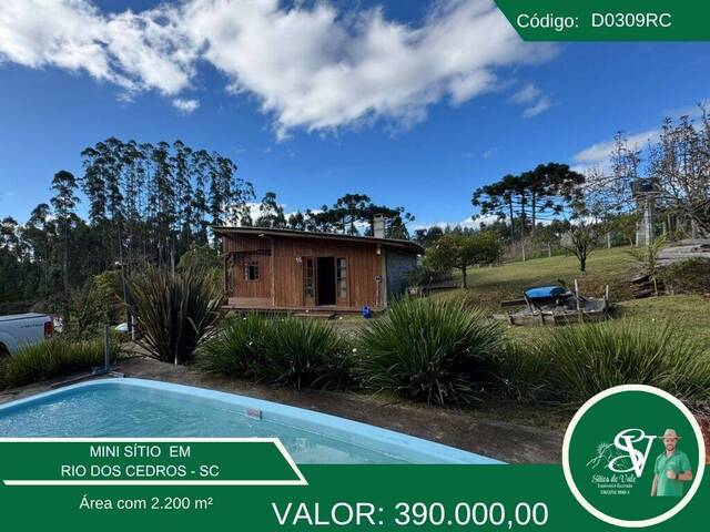#D0309RC - Mini Sítio para Venda em Rio dos Cedros - SC - 1